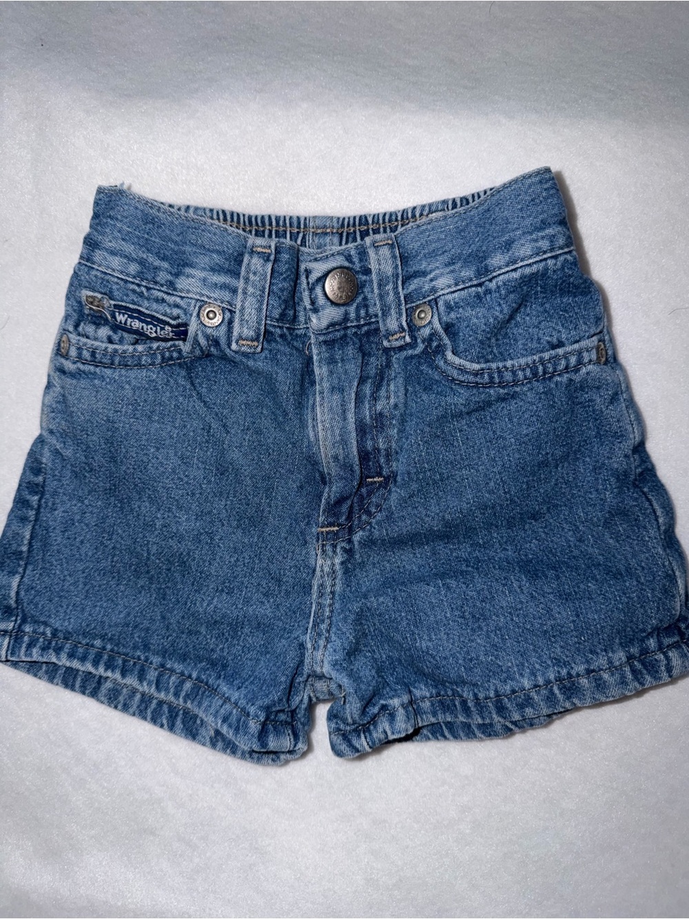 Vintage Wrangler Toddler Denim Elastic-Waist Shorts